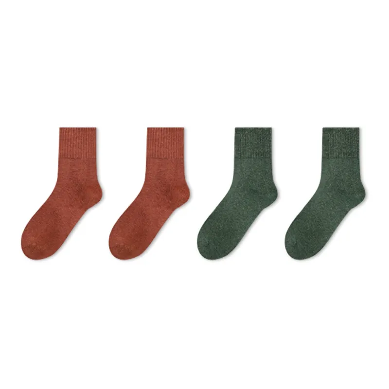 LUOLIAN Mid Calf Socks Women's 4 Pack-28