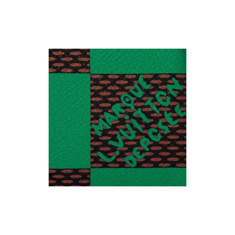 LOUIS VUITTON Nano Speedy Bandoulière Damier Pop Green-5