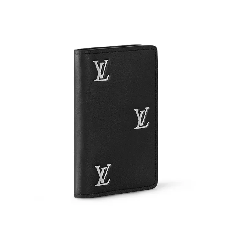 LOUIS VUITTON Pocket Organizer Lv Blason Black-1