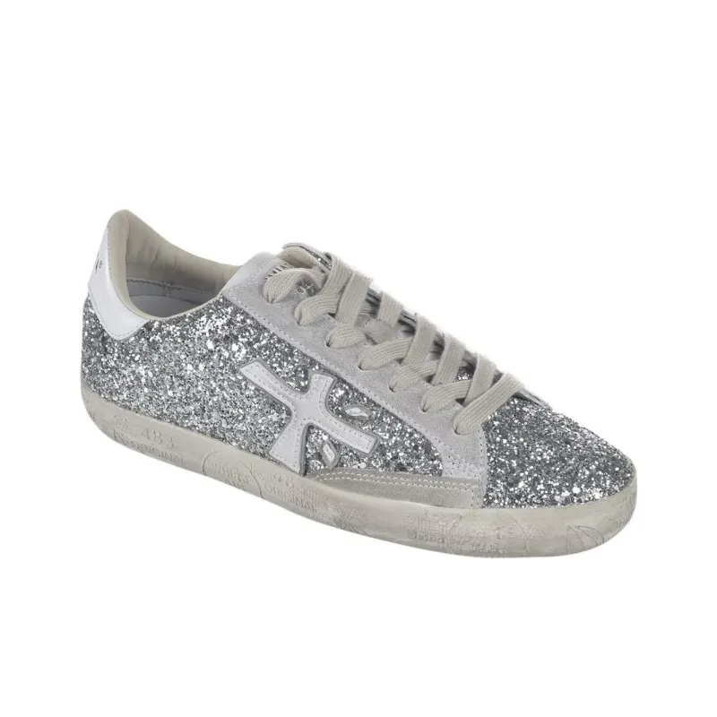 PREMIATA Steven Low-Top Skateboard Shoes Women's Silver-2