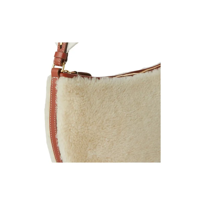 Loro Piana Sheepskin Crossbody Bag Shoulder Bag Women's Butter/Deep Maris Piper Mash-4