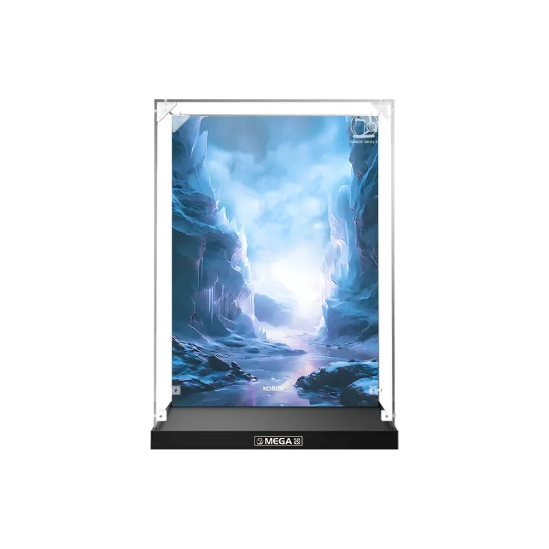 KGBOX Pop Mart Angry Bear Glacier MOLLY 400% 1000% Acrylic Figure Storage Display Case Model Accessories-30