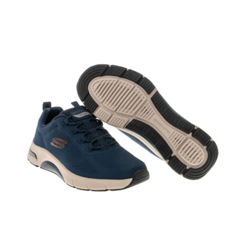 Skechers SKECH-AIR ARCH FIT Durable Breathable Low-Top Running Shoes Men's Blue-5