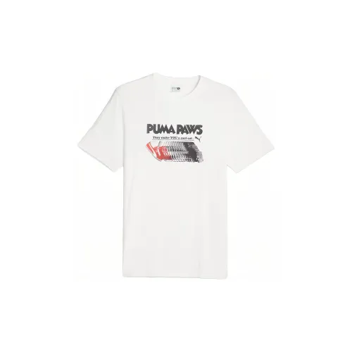 PUMA PAWS GRAPHIC T-Shirts Men White