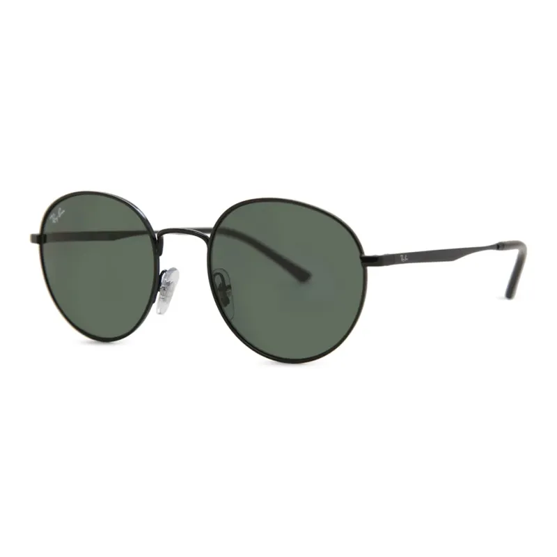 RayBan Metal Round Sunglasses Unisex Black-0