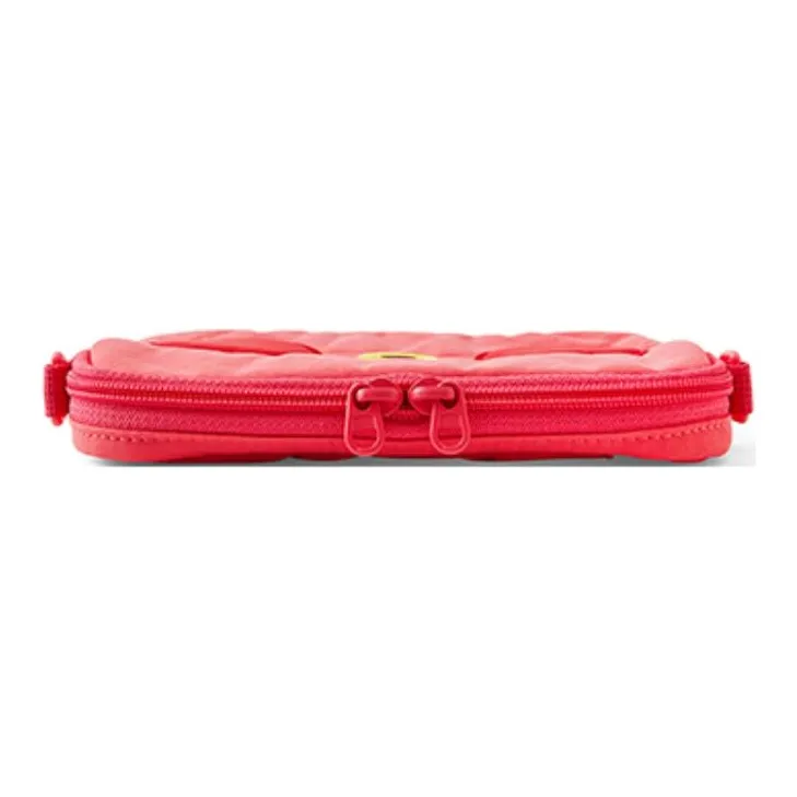 LINE FRIENDS BT21minini Nylon Crossbody Storage Bag, Travel Shoulder Bag Unisex Red-2