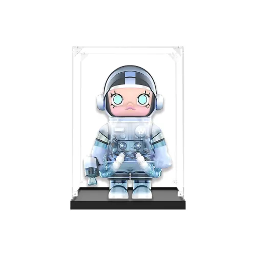 KGBOX Pop Mart Angry Bear Glacier MOLLY 400% 1000% Acrylic Figure Storage Display Case Model Accessories