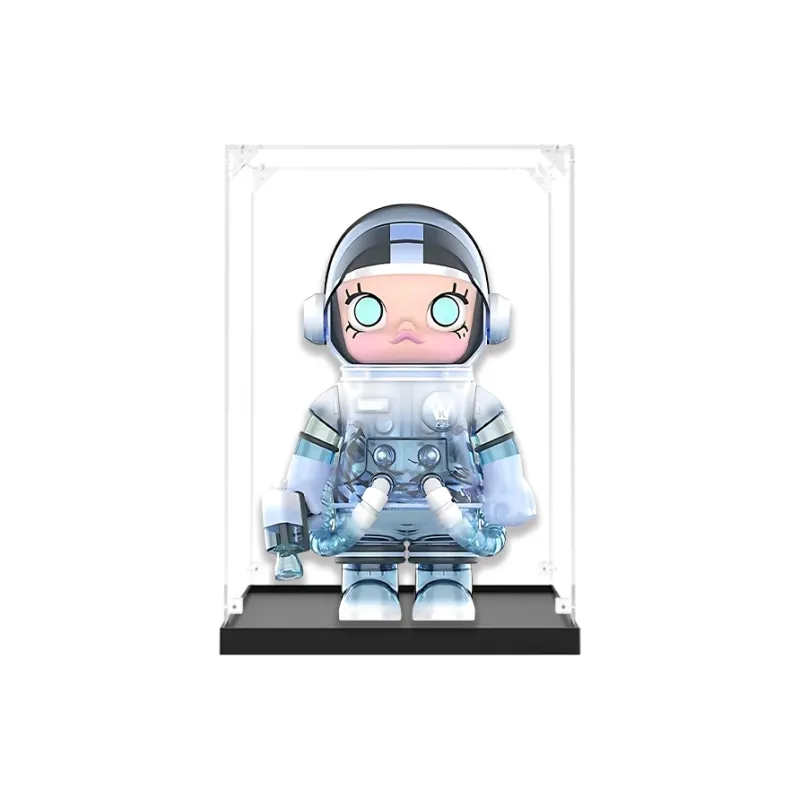 KGBOX Pop Mart Angry Bear Glacier MOLLY 400% 1000% Acrylic Figure Storage Display Case Model Accessories-0