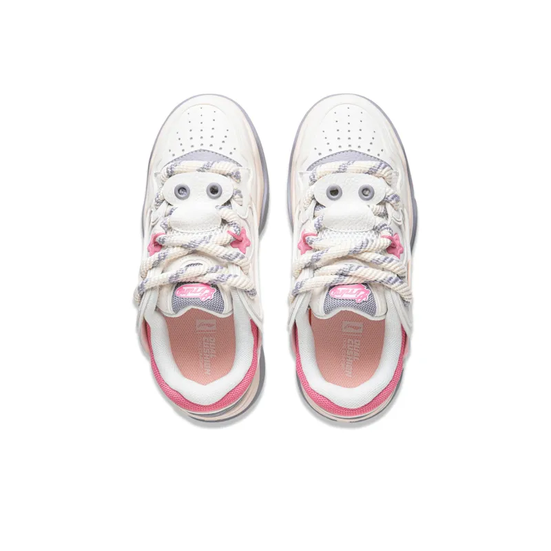 LiNing Journey 2.0 Low Top Skateboard Shoes Women's White Gray-3