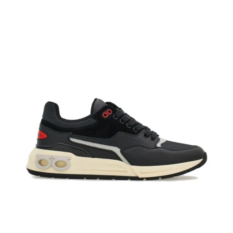 FERRAGAMO Gancini Detail Lace-up Sneakers-1