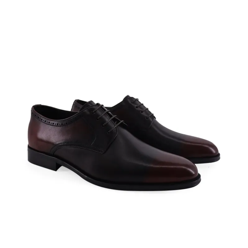 TRANOI Dress Shoes Men's Burgundy-4