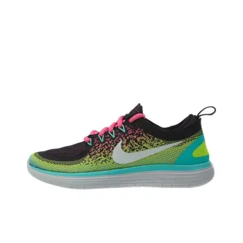 Nike Free Rn Distance 2 Pink Blast Off White Black Women's
