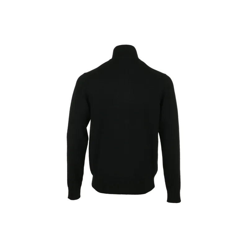 FRED PERRY Logo Embroidered Zipped Knitted Sweatshirt-1