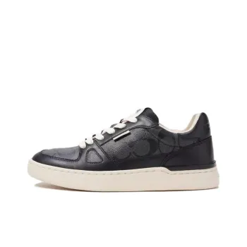 COACH Wear Resistant Low Top Skateboard Shoes Women's Black