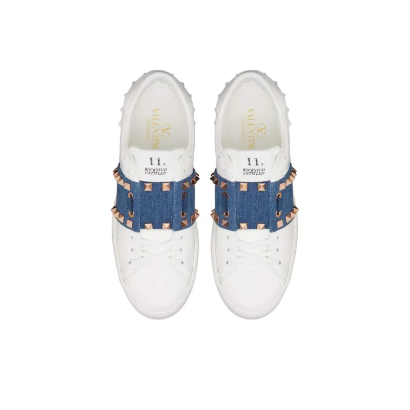 Valentino Garavani Rockstud Untitled Lace Up Sneakers Women's-3