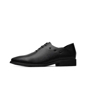 GZZ Dress Shoes Men Low-Top Black