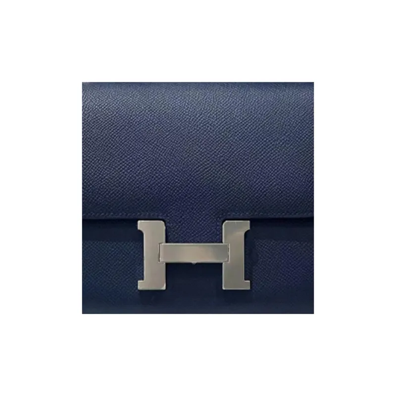 HERMES Constance Epsom Leather Shoulder Bag Crossbody Bag Mini Women's 7U Navy Navy-3