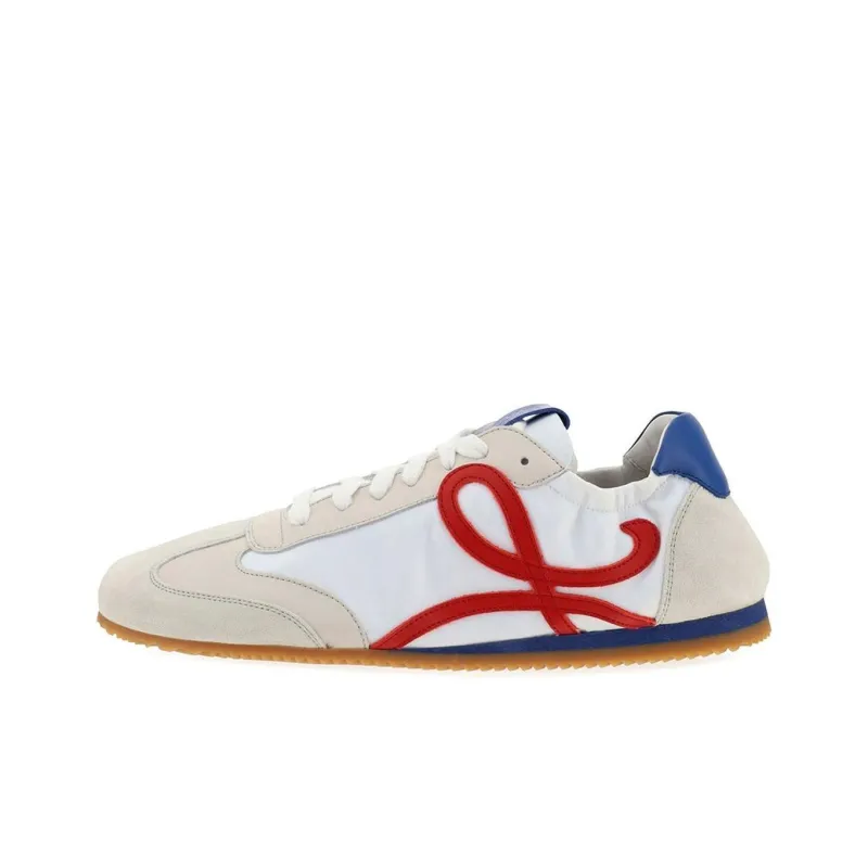 LOEWE Ballet Runner Slip Resistant, Abrasion Resistant, Lightweight Low Top Casual Shoes Men's White Red-0