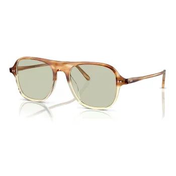 Oliver Peoples Acetate Irregular Shape Sunglasses Unisex Gold