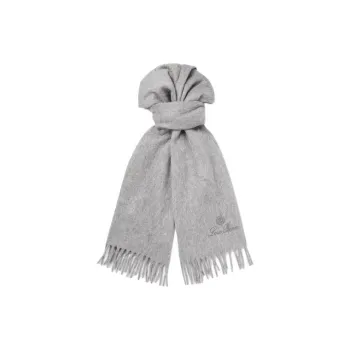 Loro Piana Knit Scarves Men's Gray