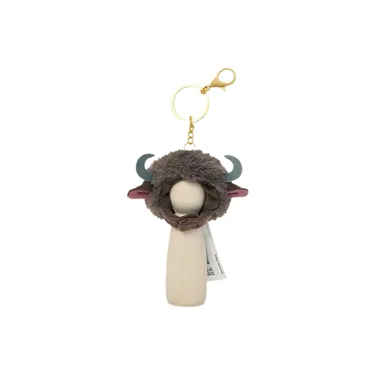 Disney Zootopia Classic Collection Yak Brother Mini Headband Key Ring Dolls Plush Pendant 8.5cm Height-1