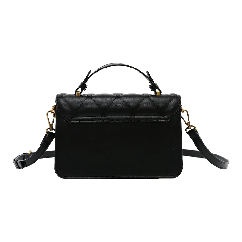 AUGTARLION Pu Artificial Leather Handbag, Shoulder Bag, Crossbody Bag Small Size Men's Black-3