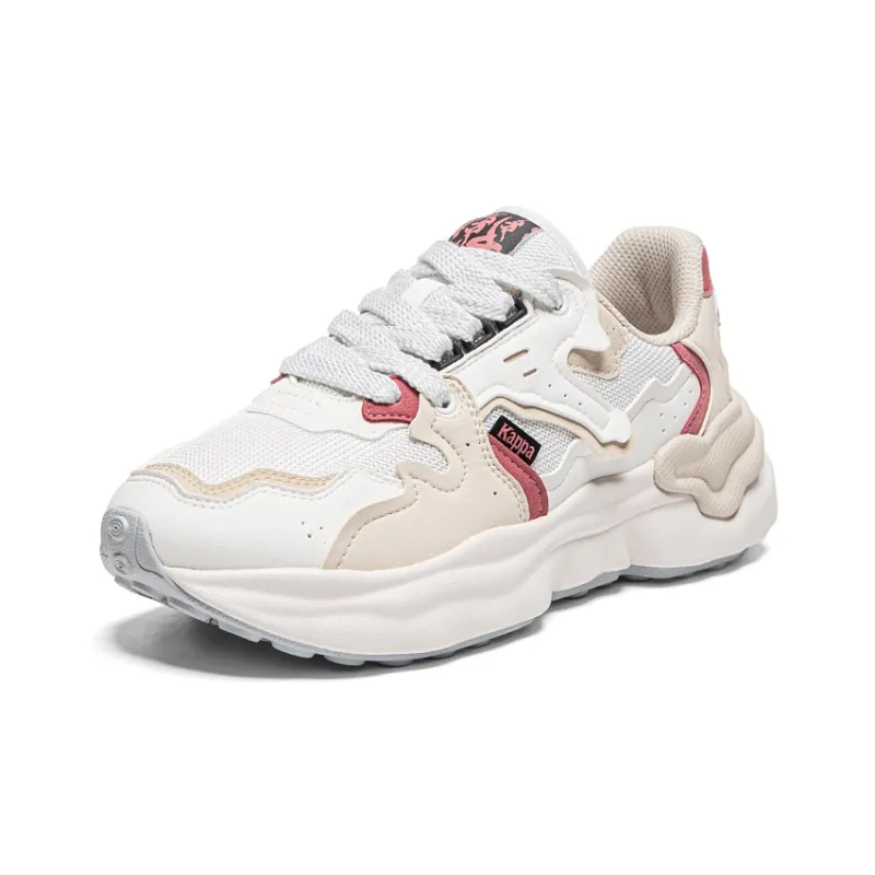 Kappa Anti-Slip Wear-Resistant Low-Top Chunky Sneakers Unisex Tea Brown-2