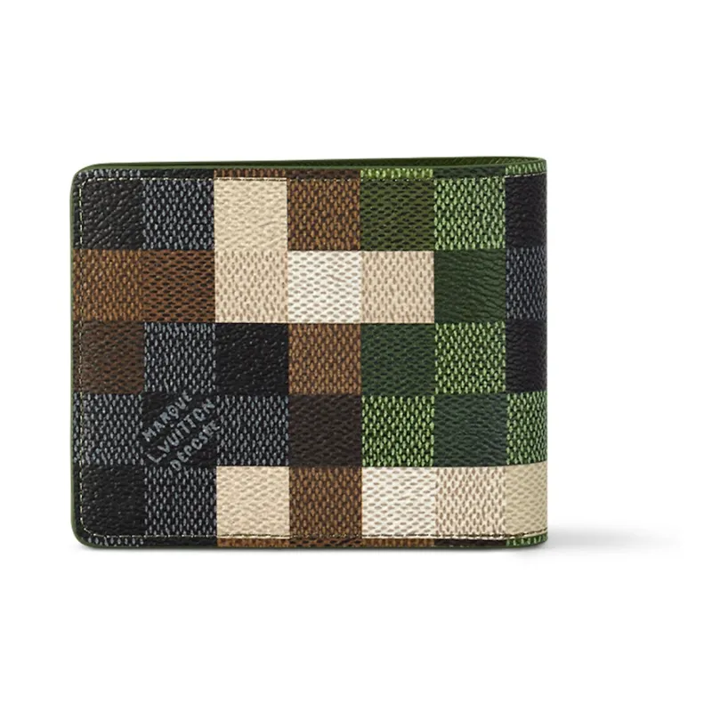 LOUIS VUITTON Slender Wallet Damoflage Green Damoflage Damier-2