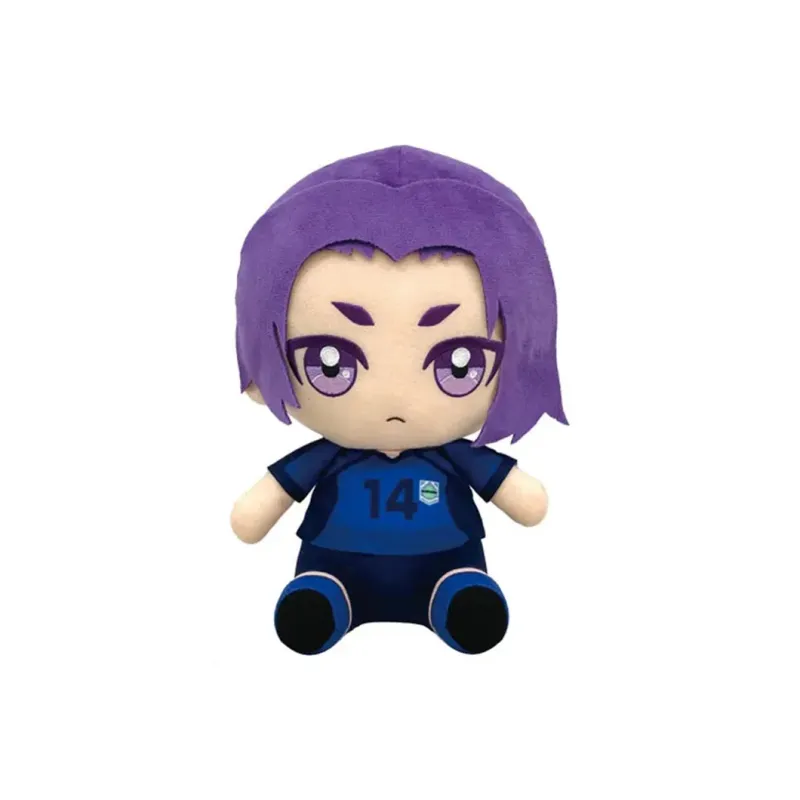 BANDAI BLUE LOCK Chibi Plush Doll BIG Yoichi Isagi Honey Fun Return Dolls Plush Doll 27cm Height-4