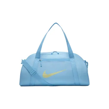 Nike Polyester Handbag, Shoulder Bag, Crossbody Bag, Gym Bag Large Size Unisex Aquarius Blue & Light Laser Orange