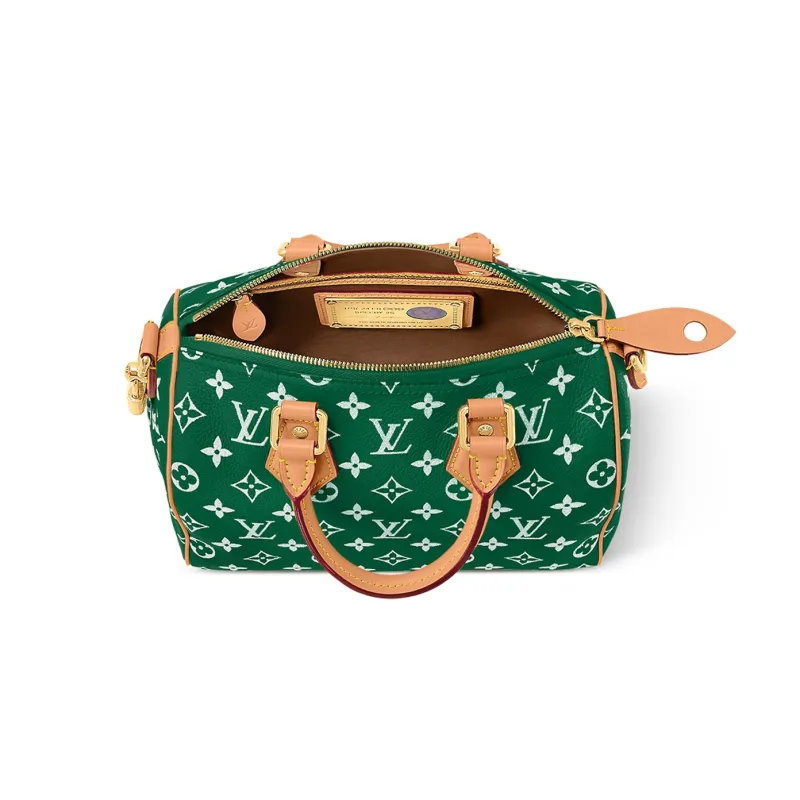 LOUIS VUITTON Speedy P9 Bandoulière 25 Monogram Leather Green-3