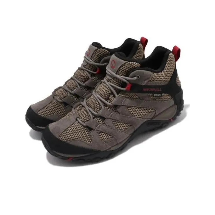 MERRELL Alverstone Mid GTX Durable Breathable Mid-Top Outdoor Shoes Men's Umber-2