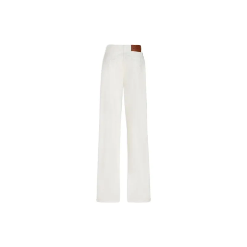 ETRO Pegaso Embroidered Low Waisted Jeans-1