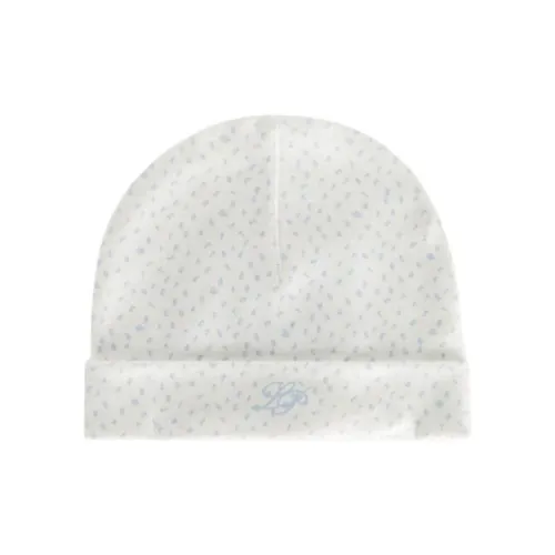Loro Piana Cotton Beanies Baby White Blue