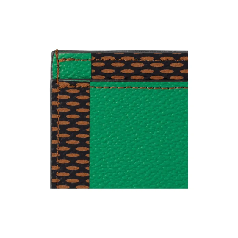 LOUIS VUITTON Porte Cartes Simple Damier Pop Green-3