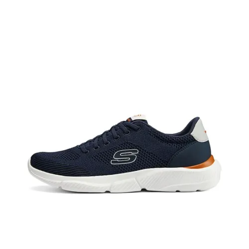 Skechers Street Non slip Wear resistant Shock Absorption Low Top Casual Shoes Men's Blue
