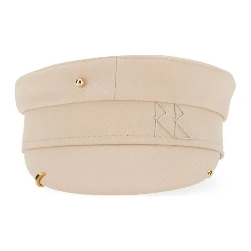 RUSLAN BAGINSKIY Cotton Berets Women's Beige