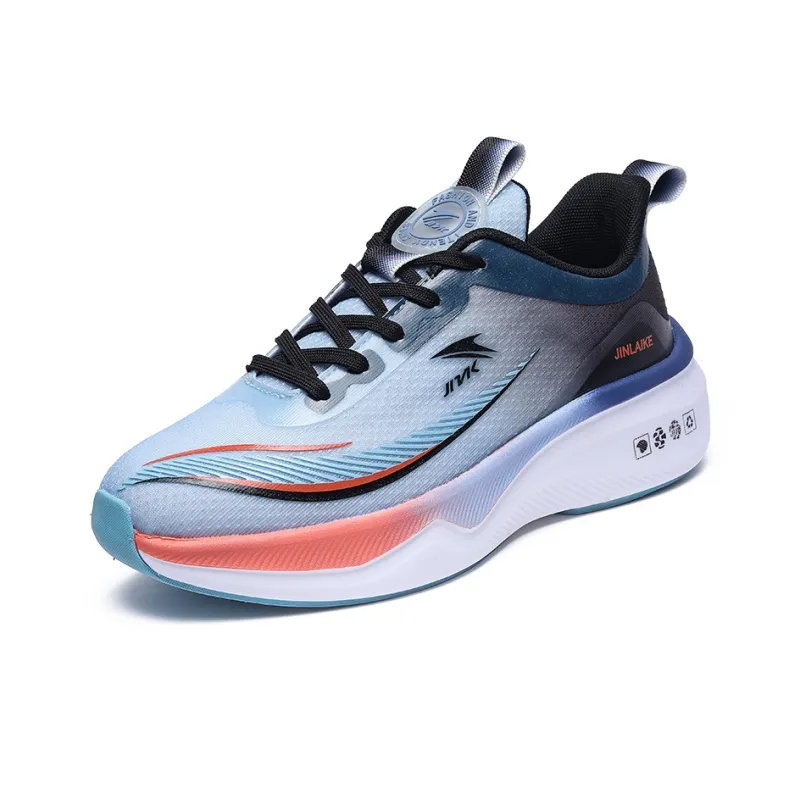 Kinglake Cushioning, Abrasion Resistant, Slip Resistant Low Top Running Shoes Unisex Black Blue-1