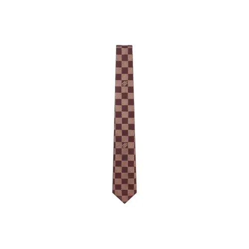 LOUIS VUITTON Mulberry Silk Ties Men's Brown