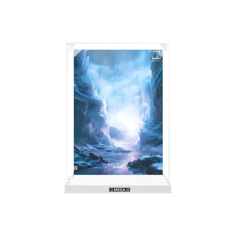 KGBOX Pop Mart Angry Bear Glacier MOLLY 400% 1000% Acrylic Figure Storage Display Case Model Accessories-10