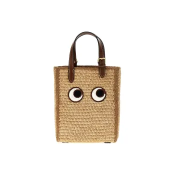 Anya Hindmarch Eyes Raffia Tote Bag