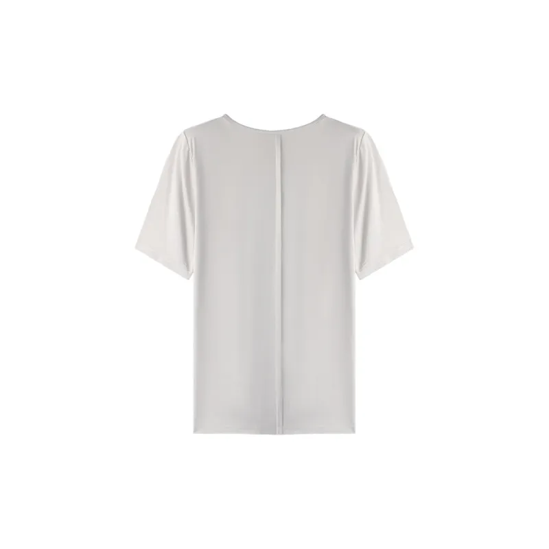 THE SEA LIFE Morandi Joint Name T Shirt Women's Glacier Gray-1