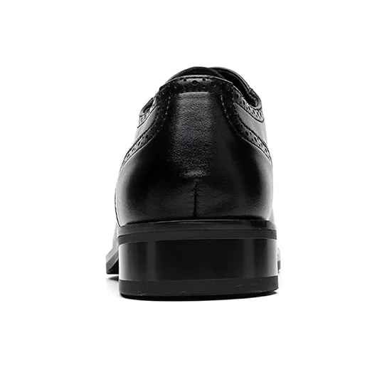 GZZ Dress Shoes Men Low Top Black/Brown-3