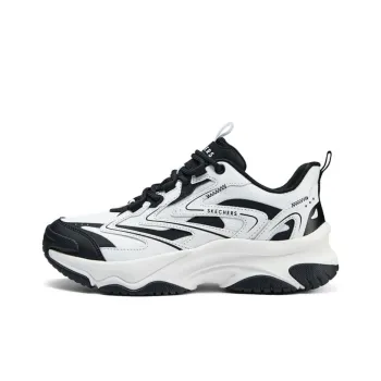 Skechers Street Anti Slip Wear Resistant Low Top Casual Shoes Women's White Black