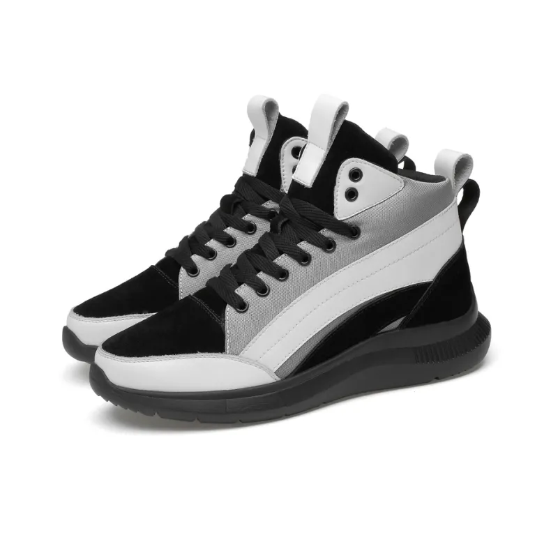 Mansion Bull Cushioning Height Increasing High Top Running Shoes Men's-13