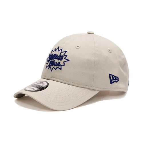 New Era Cotton Baseball Caps Unisex Ivory White