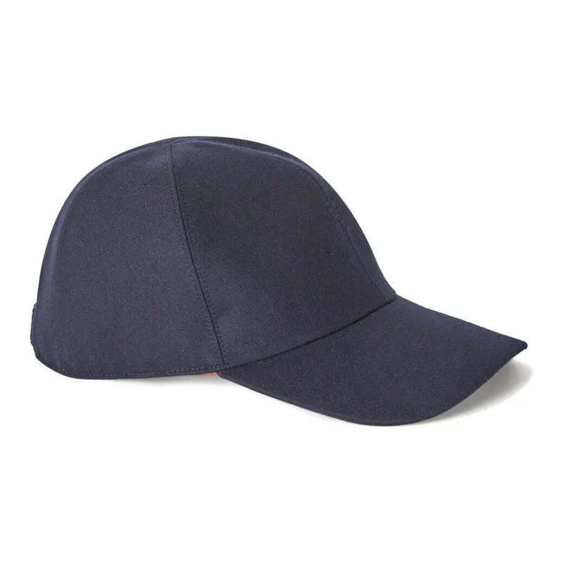Loro Piana Virgin Wool, Cotton Acetate Baseball Caps Men's Blue/Black-0
