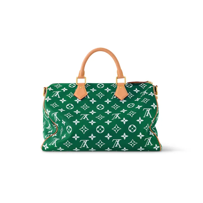 LOUIS VUITTON Speedy P9 Bandoulière 40 Monogram Leather Green-1