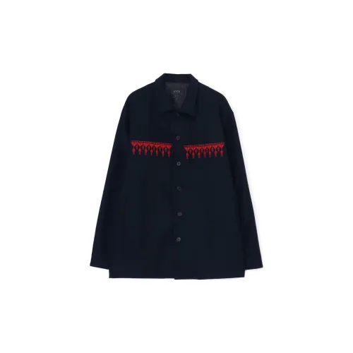 Yohji Yamamoto Jackets Unisex Marine Blue