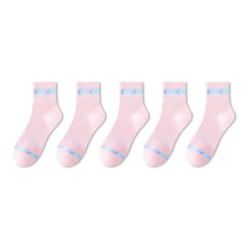 LUOLIAN Mid Calf Socks Women's 5 Pack-54